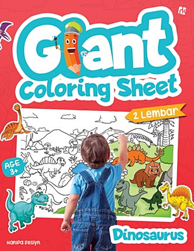 Giant coloring sheet : dinosaurus
