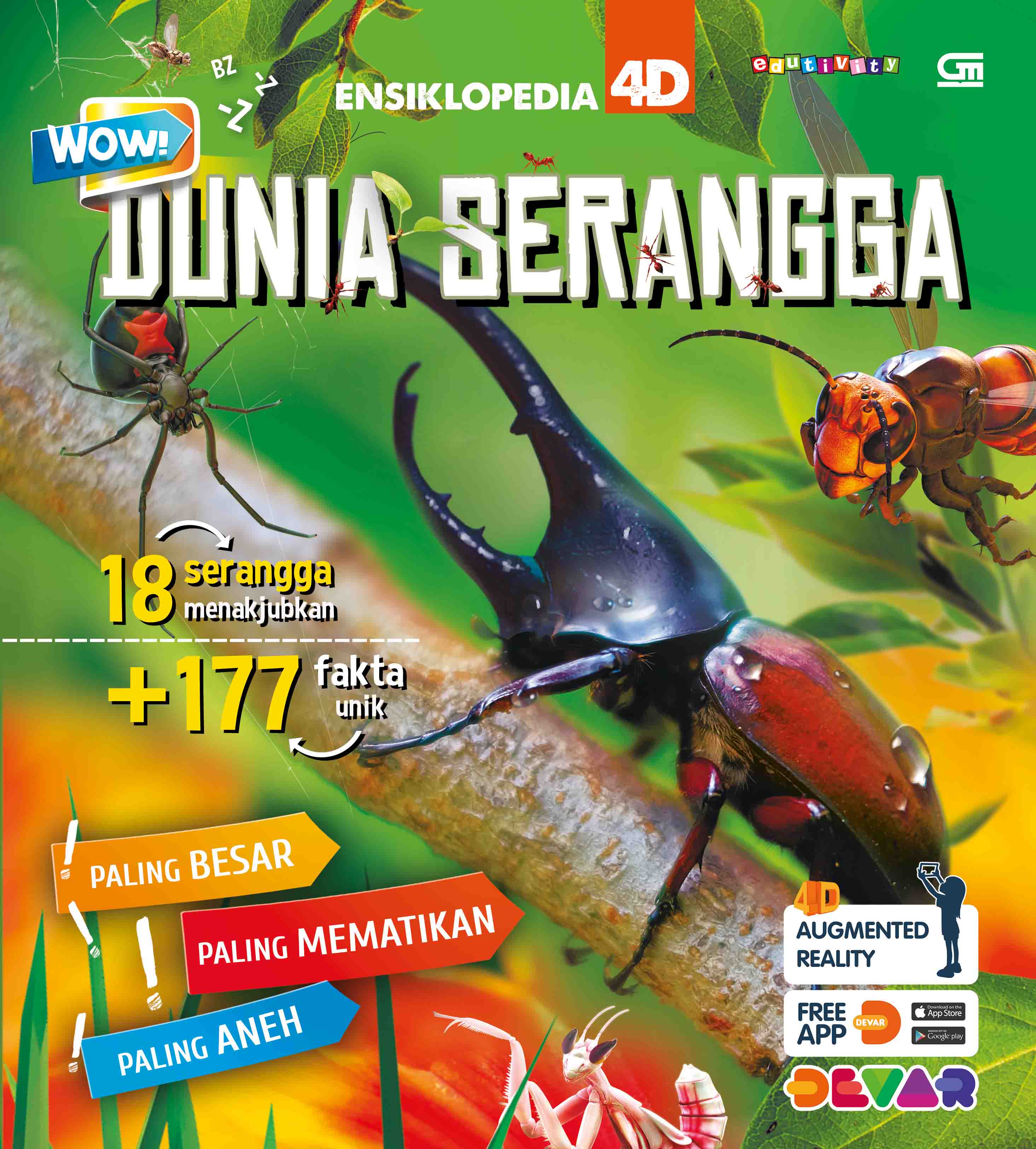 Wow! ensiklopedia 4d : dunia serangga