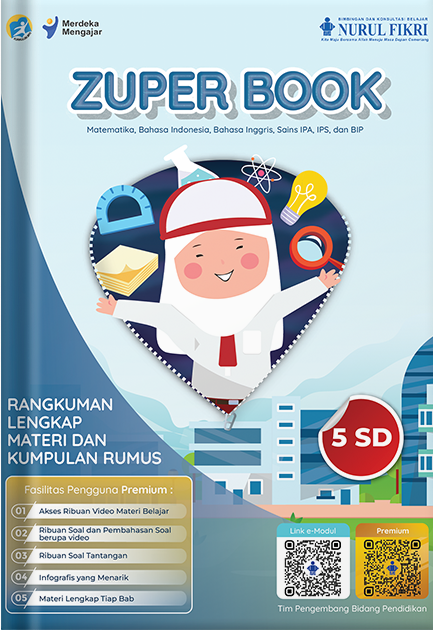 Zuper book kelas 5 SD :  berdasarkan kurikulum 2013 dan kurikulum merdeka