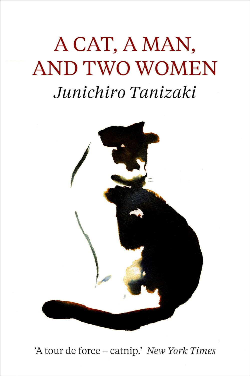 A cat, a man, and two women
