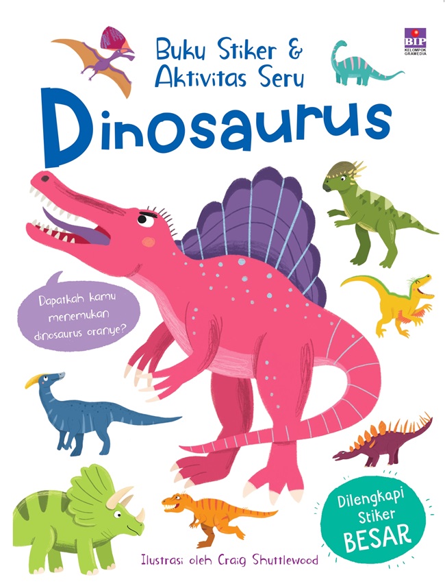 Buku stiker & aktivitas seru :  dinosaurus
