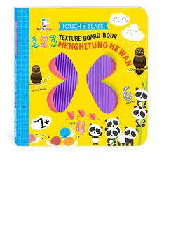 Touch & Flaps Texture Board Book : 123 Menghitung Hewan
