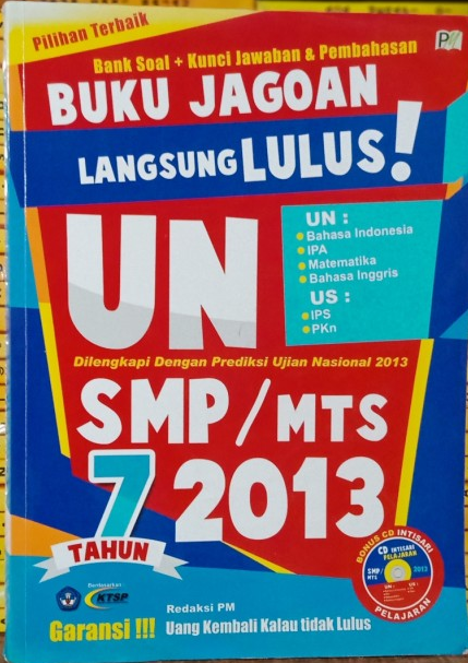 Buku jagoan langsung lulus! UN SMP/MTs 2013