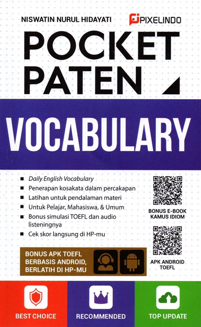 Pocket paten vocabulary