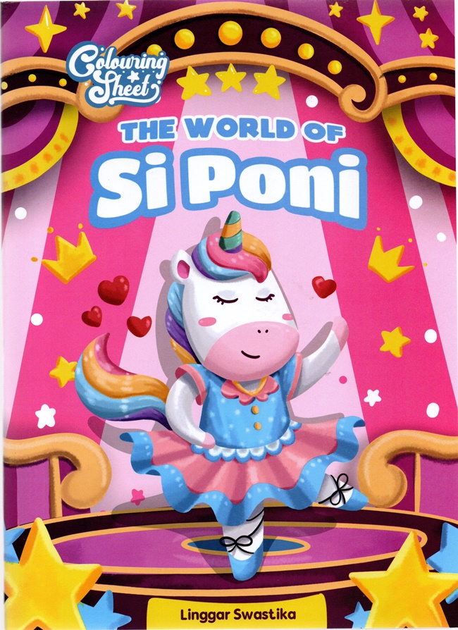 Colouring sheet the world of si poni