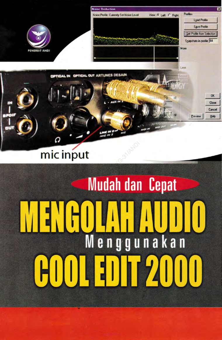 Mudah dan cepat mengolah audio menggunakan cool edit 2000