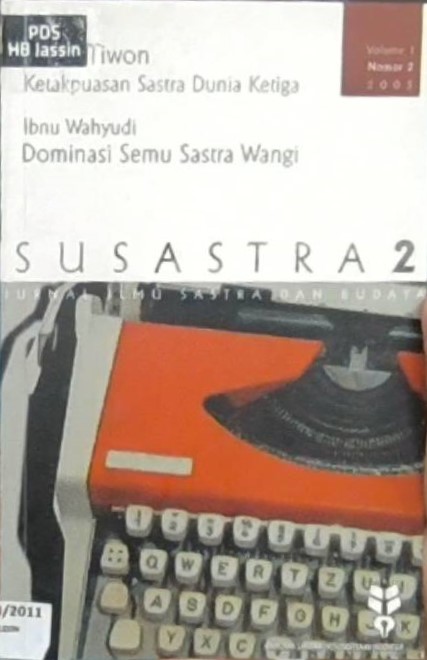 Susastra 2 :  jurnal ilmu sastra dan budaya
