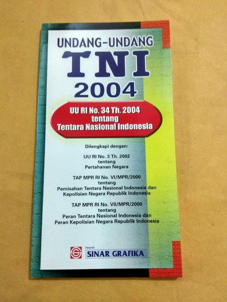 UNDANG-Undang TNI 2004