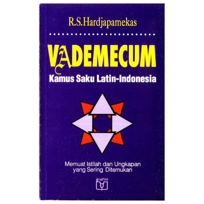 Vademecum :  kamus saku Latin-Indonesia memuat istilah dan ungkapan yang sering ditemukan