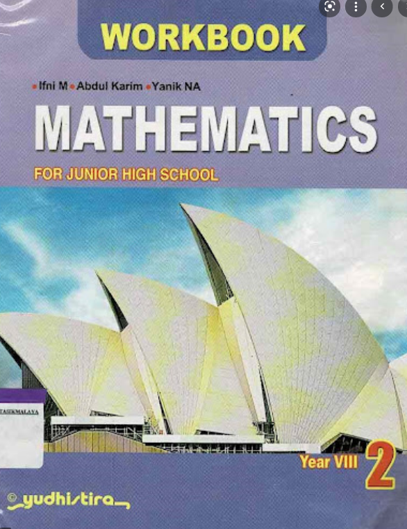 Workbook mathematics 2 :  for junior high school year VIII