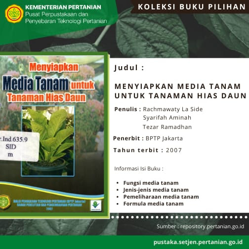 Menyiapkan media tanam untuk tanaman hias daun