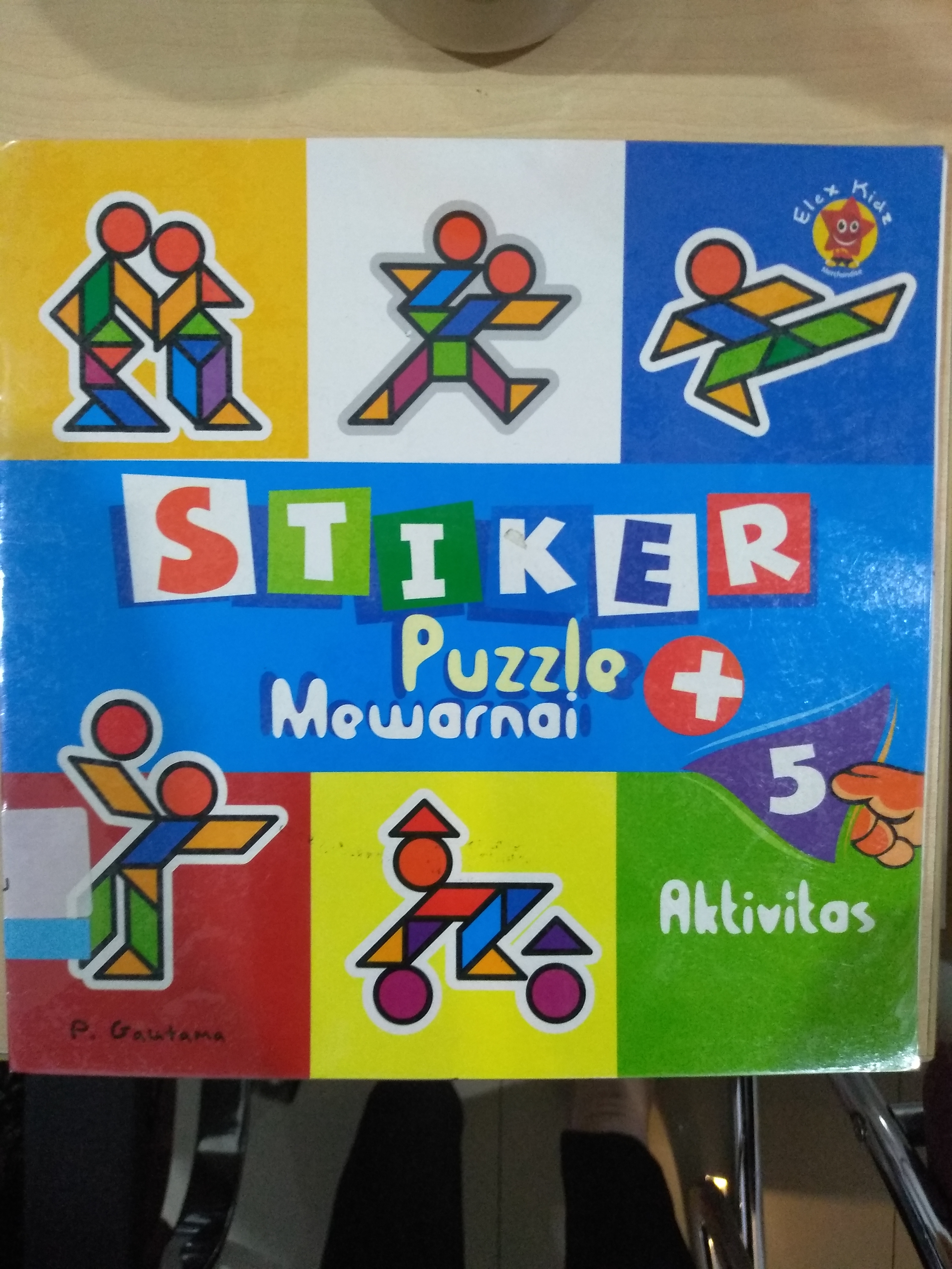 Stiker puzzle + mewarnai :  aktivitas 5