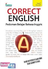 Correct English :  pedoman belajar bahasa Inggris