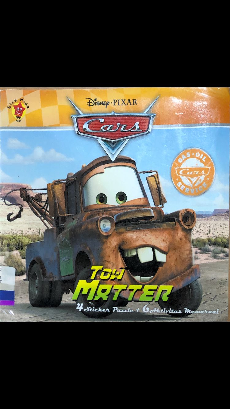 Sticker puzzle cars :  tow matter
