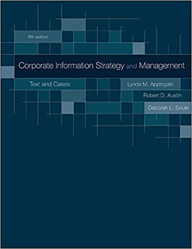 Corporate information strategy and management : text and cases