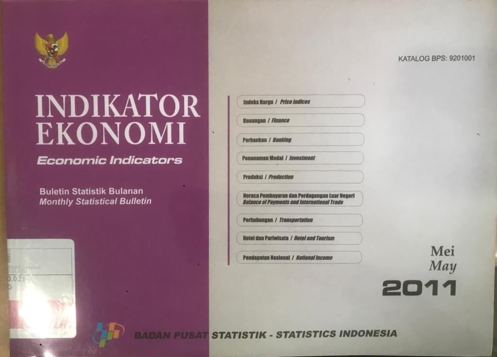 Indikator Ekonomi :  Buletin Statistik Bulanan Bulan May 2011