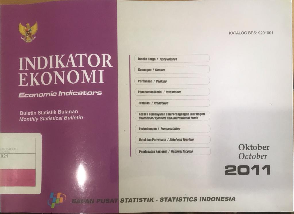 Indikator ekonomi Oktober 2011 :  buletin statistik bulanan