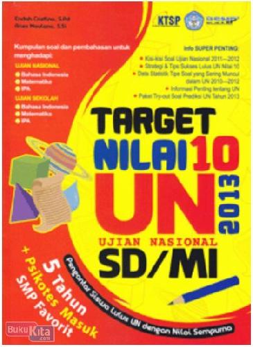 Target nilai 10 UN SD/MI 2013