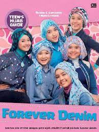 Forever denim :  santun dan stylish dengan gaya hijab atraktif untuk panduan busana denim