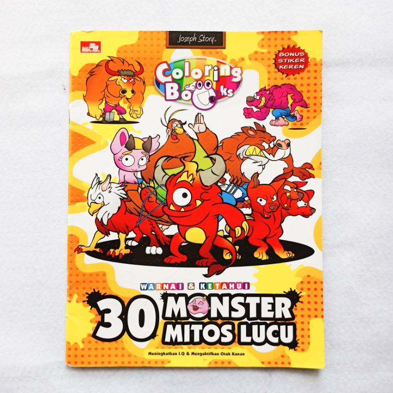 Coloring Books : 30 Monster Mitos Lucu
