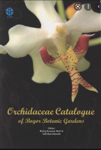 Orchidaceae catalogue of  bogor botanic gardens
