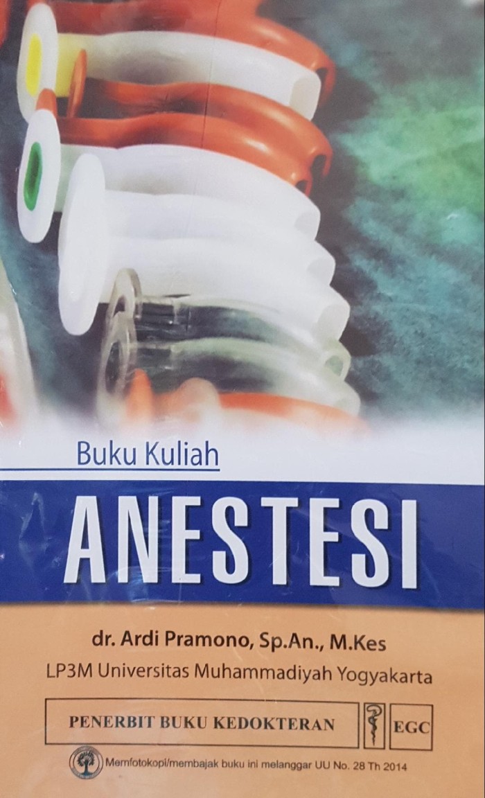 Buku Kuliah :  Anestesia