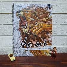The art :  coloring book for home decoration