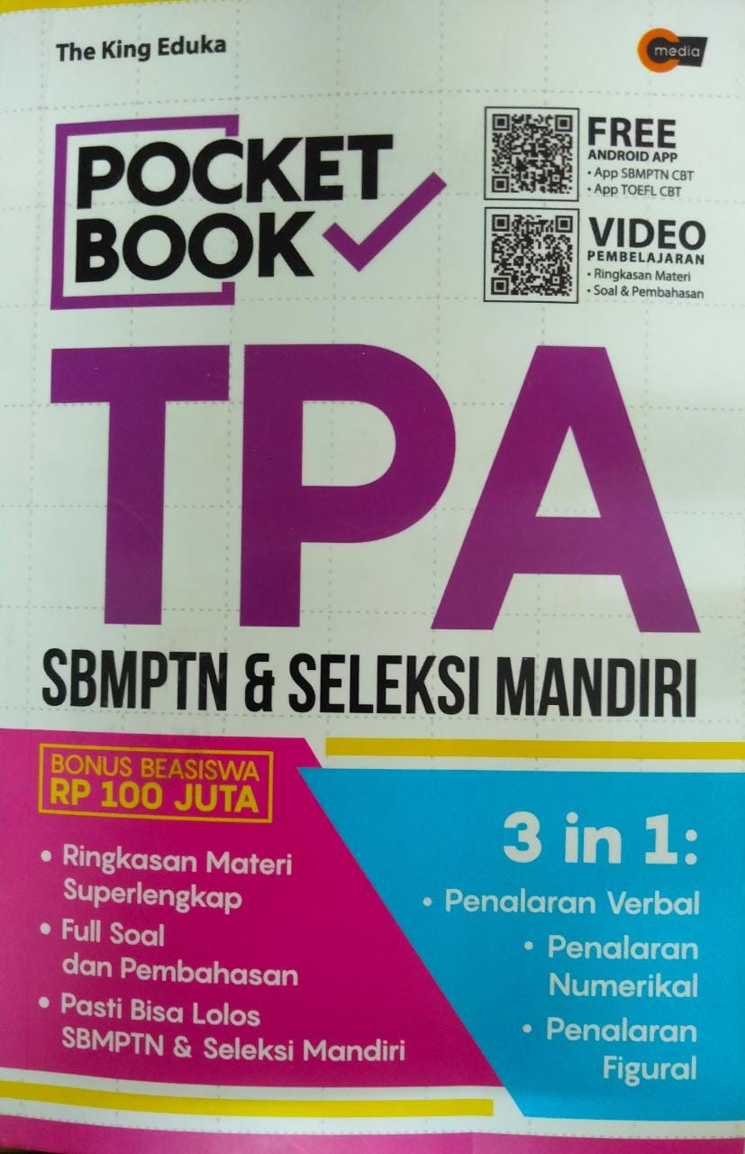 Pocket Book :  TPA SBMPTN & Seleksi Mandiri