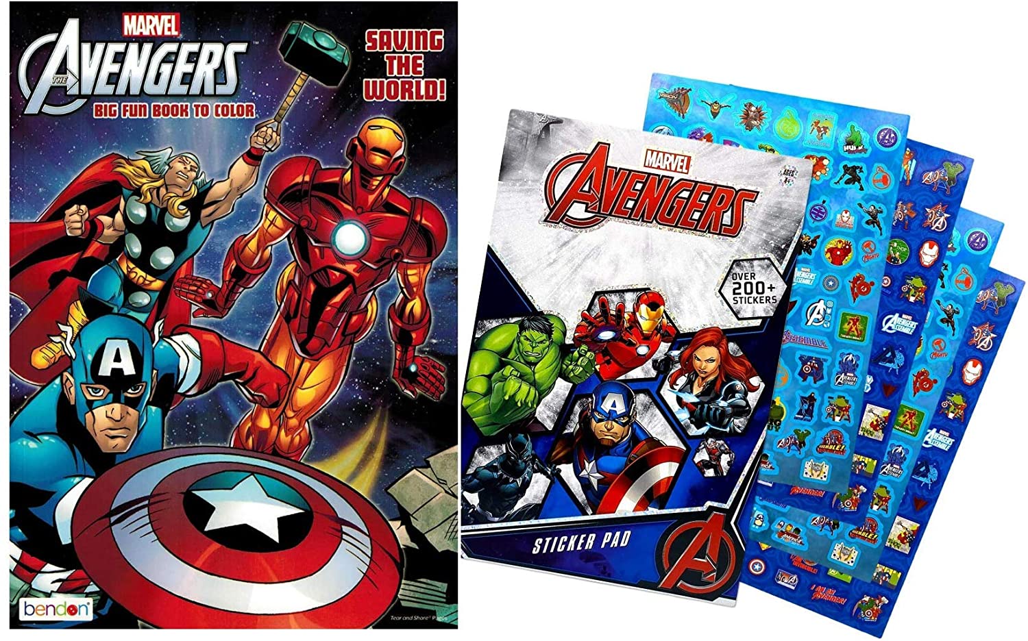 Coloring Book :  United Against Evil - Avengers