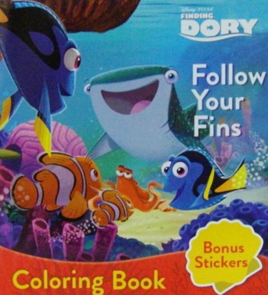 Coloring Book :  Finding Dory : Follow Your Fins