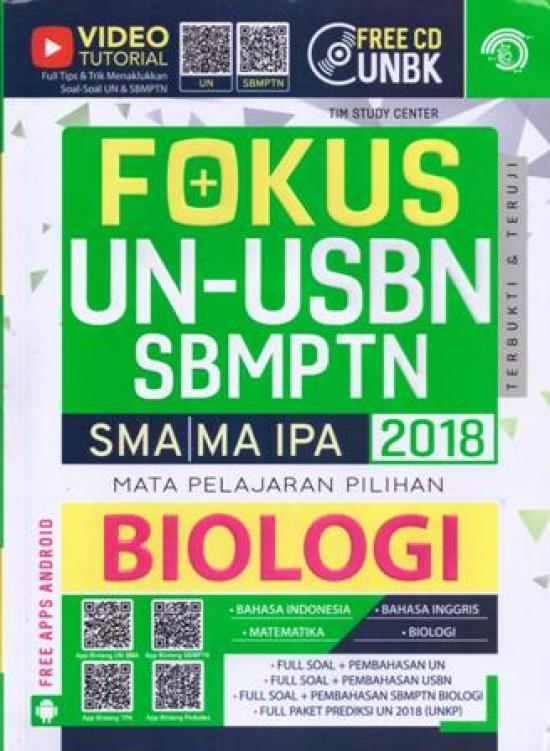 Fokus UN, USBN, SBMPTN Mapel Pilihan Biologi 2018