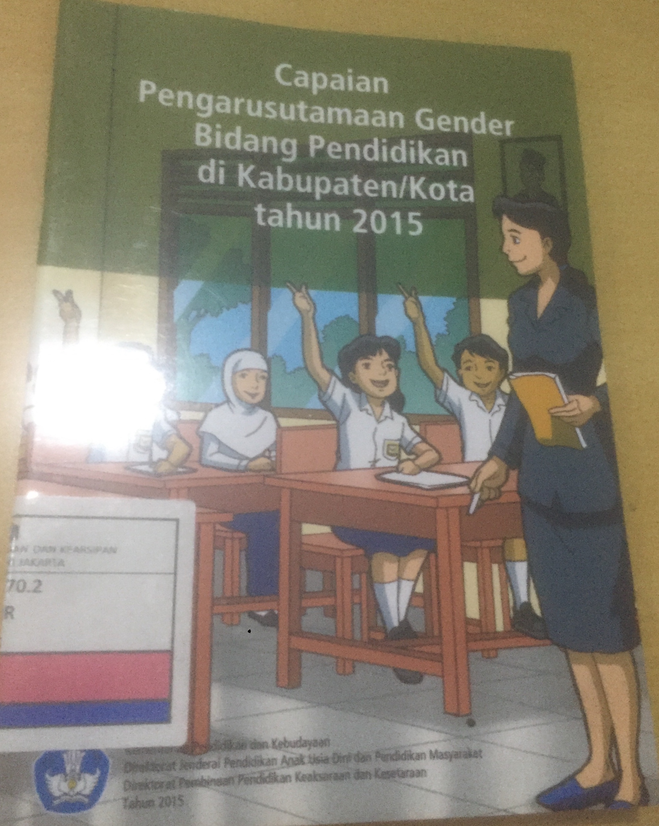 Capaian Pengarustamaan Gender Bidang Pendidikan di Kabupaten/Kota Tahun 2015