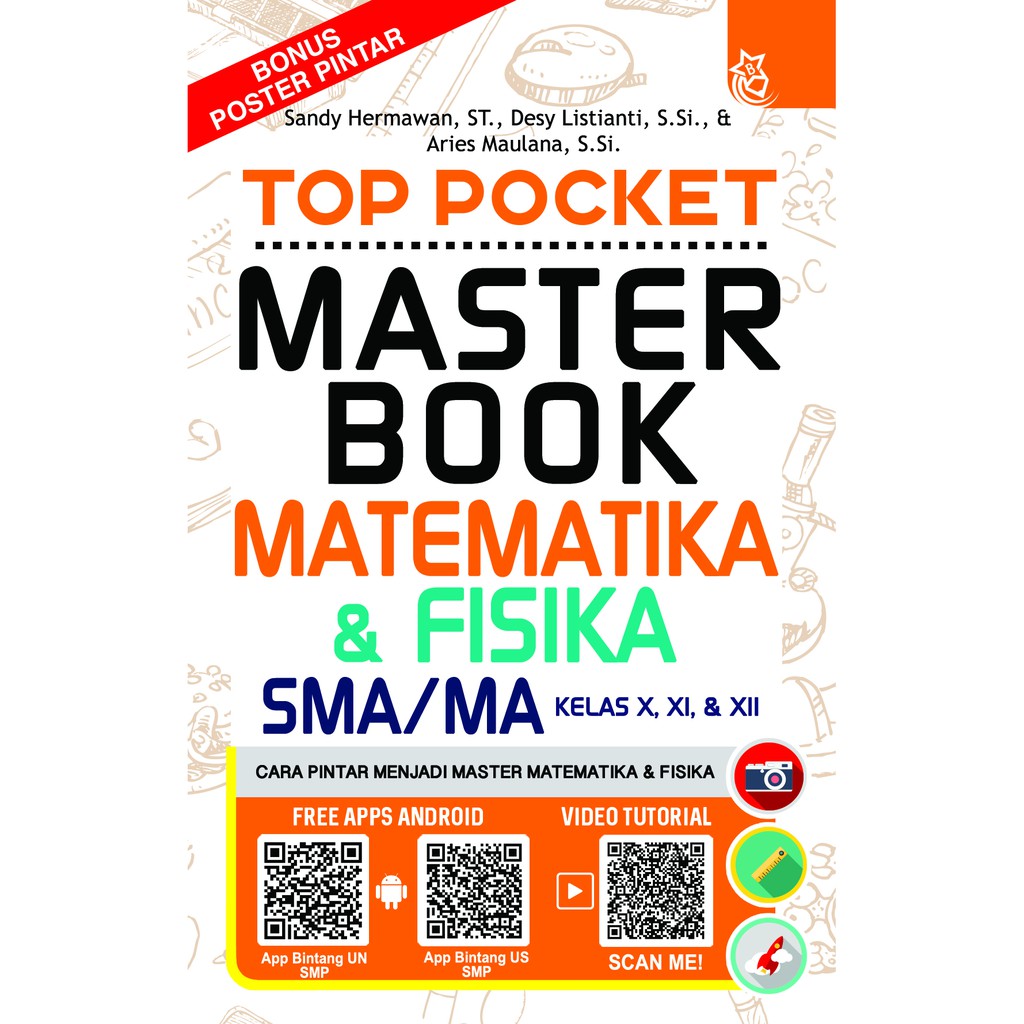 Top Pocket Master Book Matematika & Fisika :  SMA/MA Kelas X, XI, & XII
