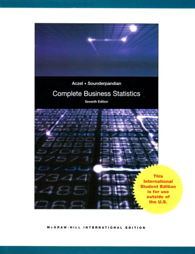 Complete business statistics Amir D. Aczel, Jayavel Sounderpandian