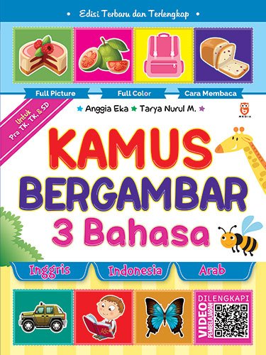 Kamus Bergambar 3 Bahasa (Inggris-Indonesia-Arab)