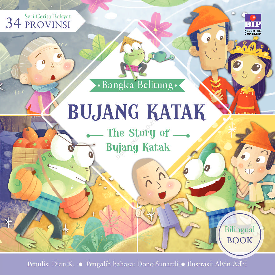 Seri Cerita Rakyat 34 Provinsi (Bangka Belitung) :  Bujang Katak = The Story Of Bujang Katak
