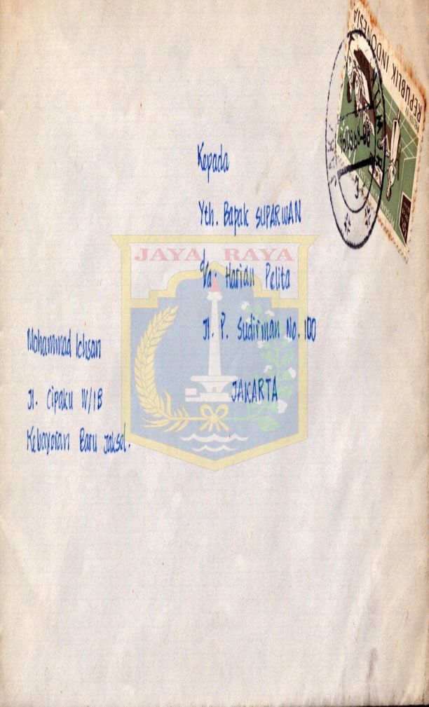 Surat dari Moh. Ichsan kepada Suparwan